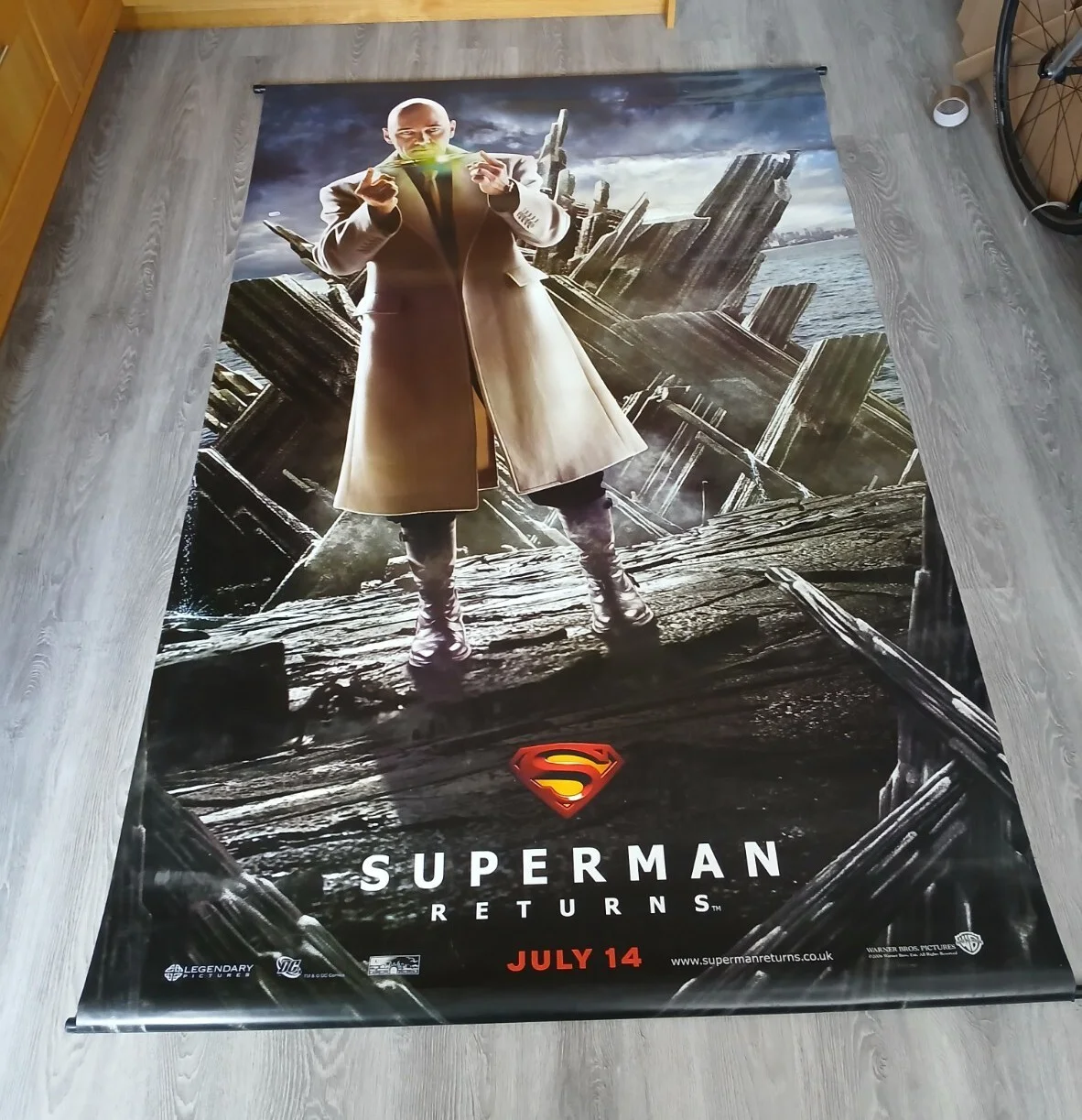 Superman Returns Cinema Banner Promo 227cm X 142cm Giant Cinema Vinyl Dc Comics, изображение 2