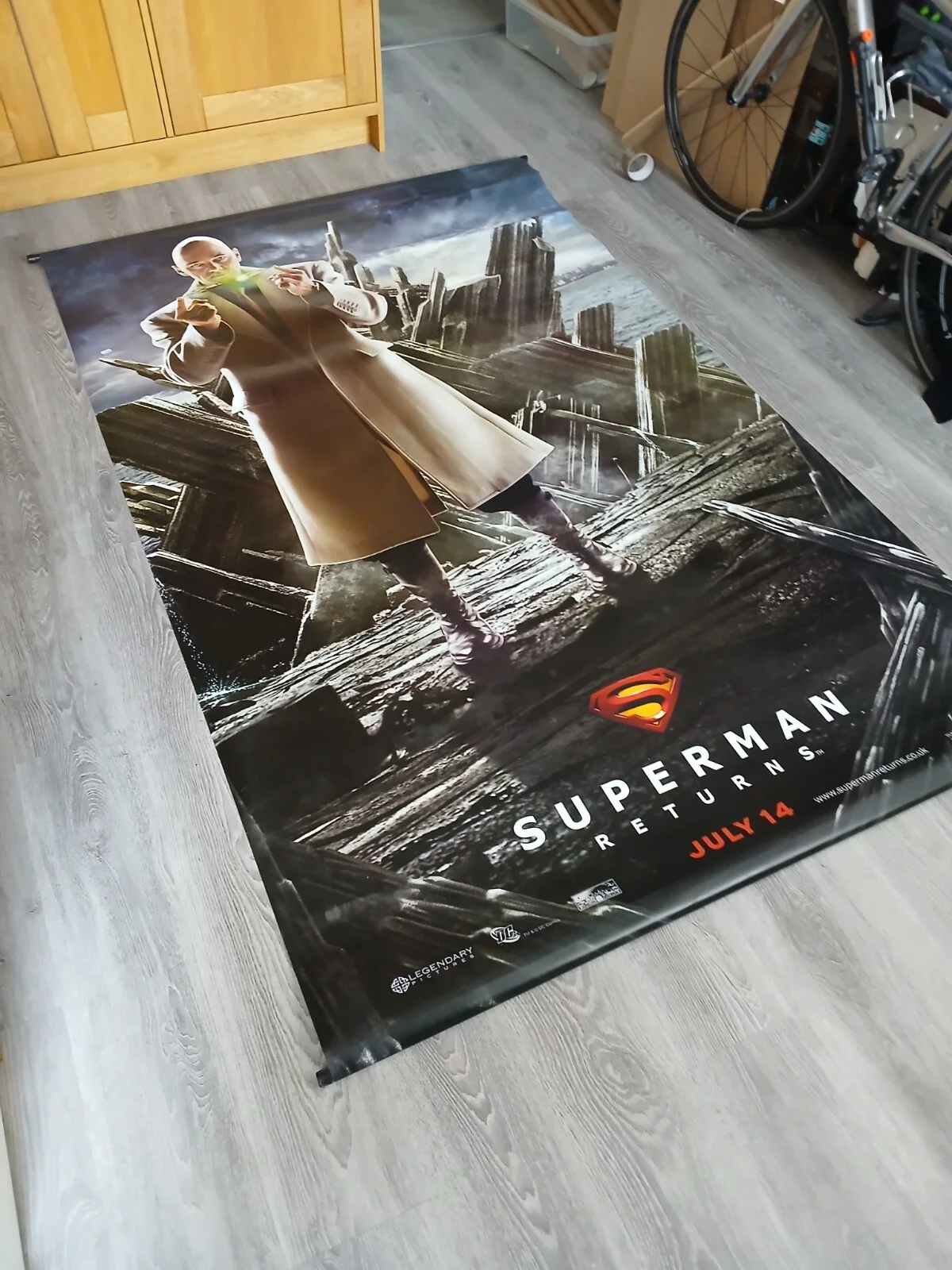 Superman Returns Cinema Banner Promo 227cm X 142cm Giant Cinema Vinyl Dc Comics, изображение 4