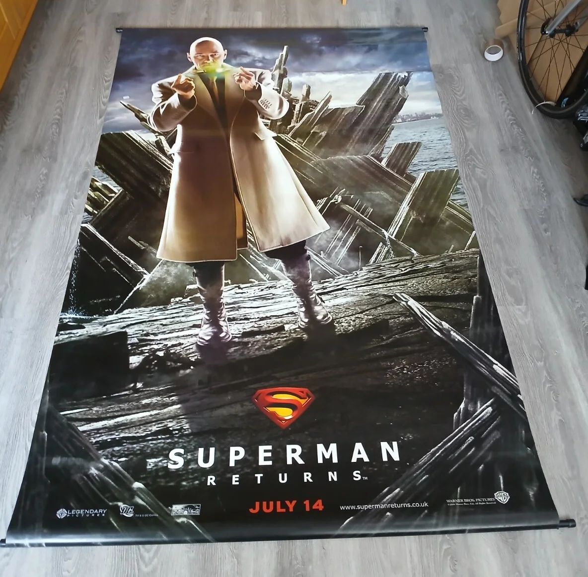 Superman Returns Cinema Banner Promo 227cm X 142cm Giant Cinema Vinyl Dc Comics, изображение 5