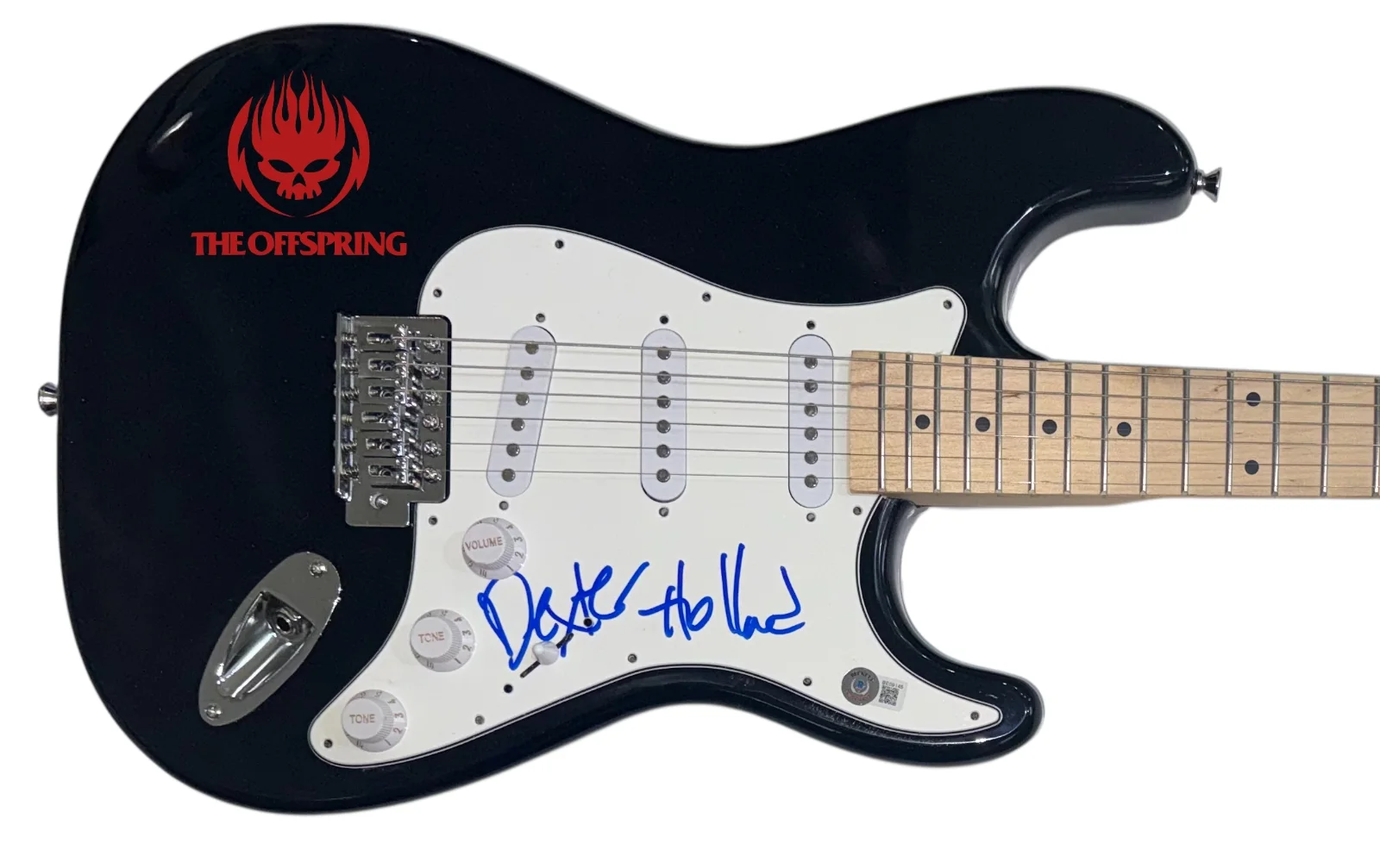 Dexter Holland THE OFFSPRING Signed Autograph Electric Guitar Singer Beckett COA, изображение 2