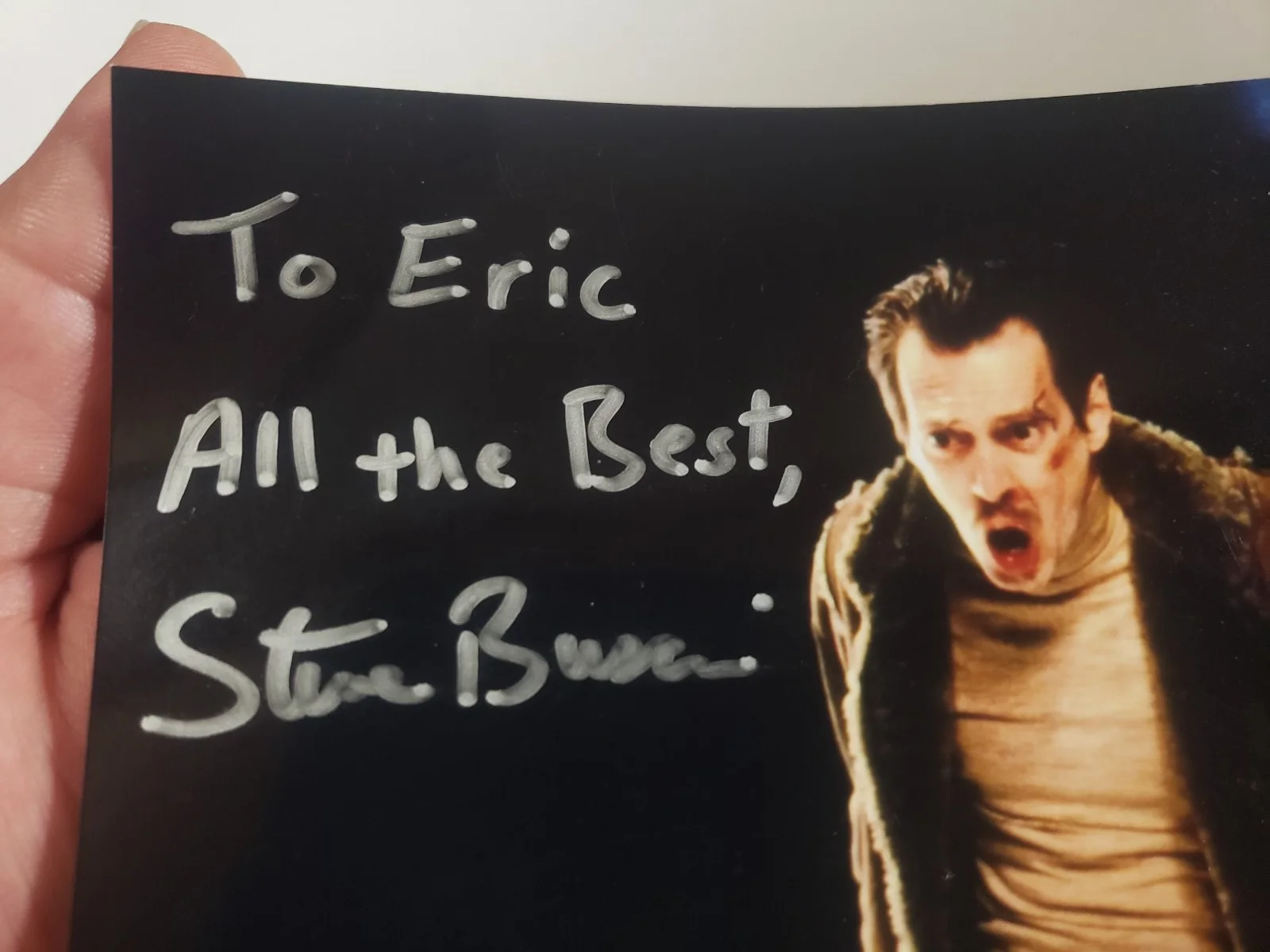 Steve Buscemi — Steve Buscemi Authentic Hand Signed 4"x6" Photo FARGO, image 2