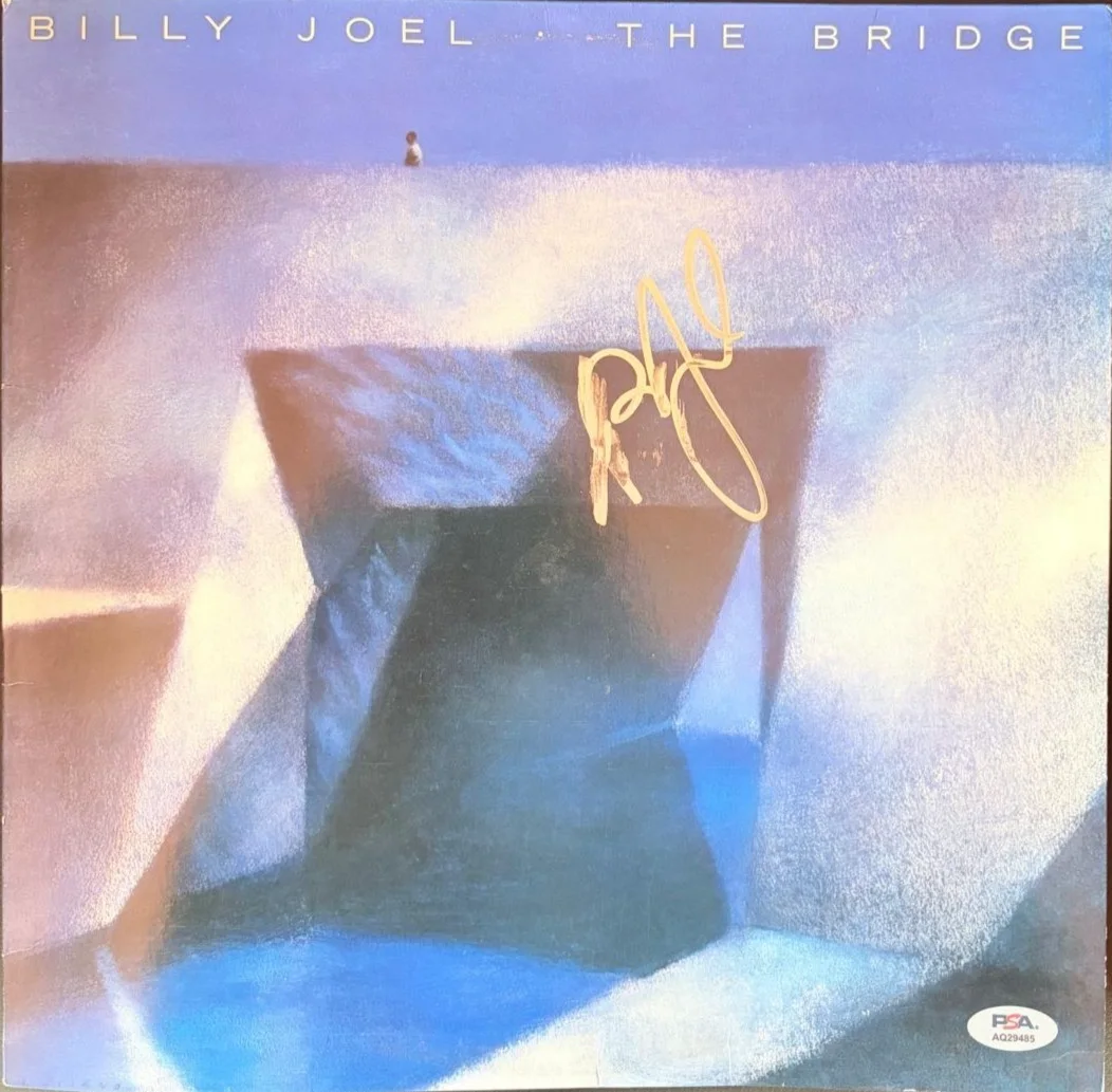 Billy Joel — BILLY JOEL SIGNED AUTOGRAPHED ALBUM COVER SLEEVE THE BRIDGE RARE PSA COA