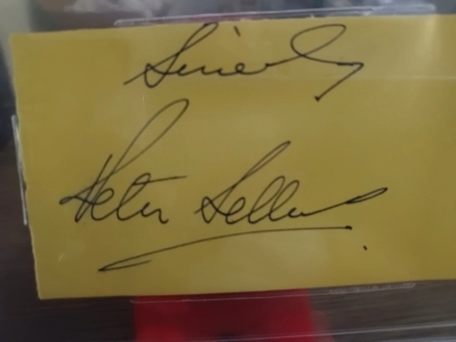 The Pink Panther PETER SELLERS hand signed Cut New Slab, изображение 4