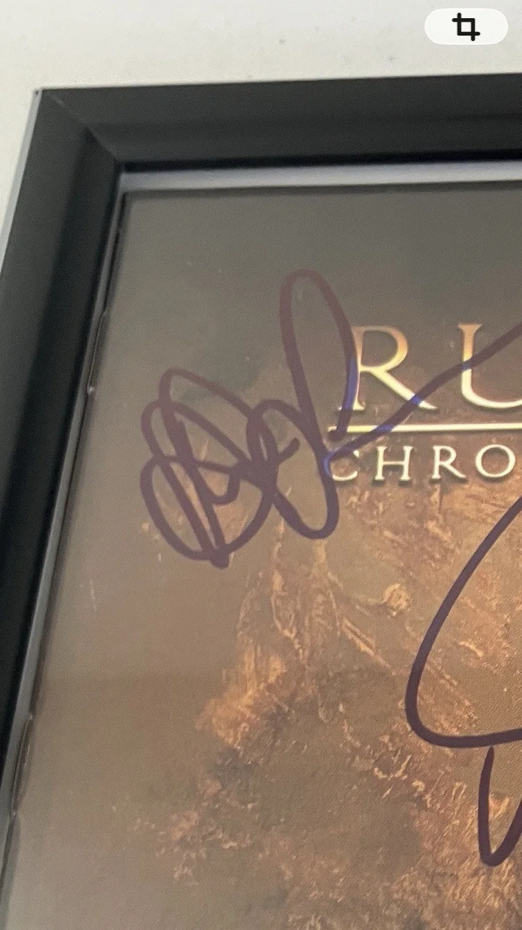 RUSH CHRONICLES SIGNED/AUTOGRAPHED CD COVER FRAMED WITH COA, image 2
