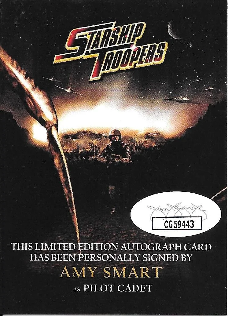 Amy Smart — Starship Troopers Amy Smart JSA CG59443 Signed Custom Card, image 2