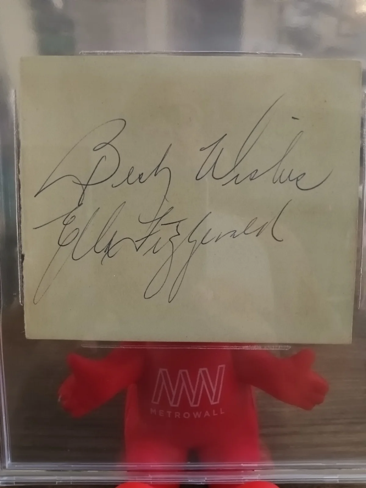 Ella Fitzgerald Hand Signed Cut Beckett Queen Of Jazz Authentic 7x4.5 Slab New, изображение 3