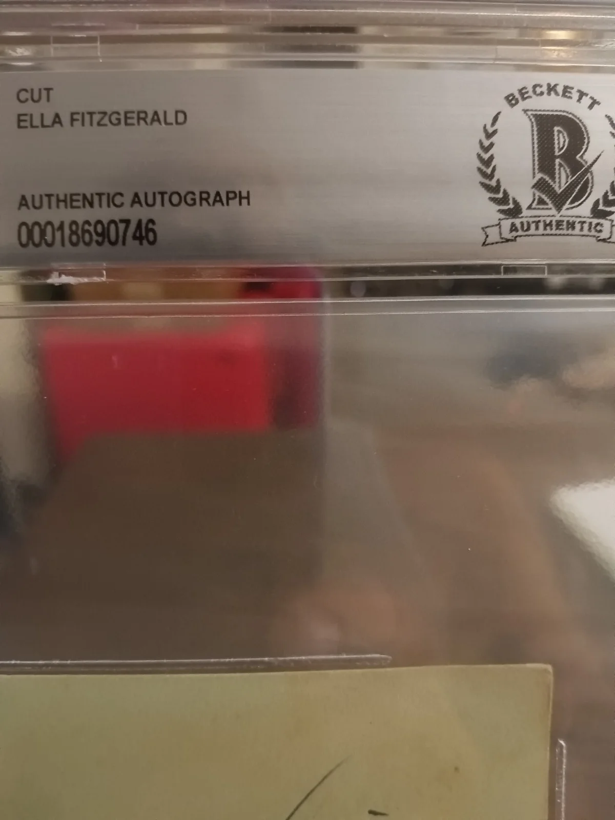 Ella Fitzgerald Hand Signed Cut Beckett Queen Of Jazz Authentic 7x4.5 Slab New, изображение 4