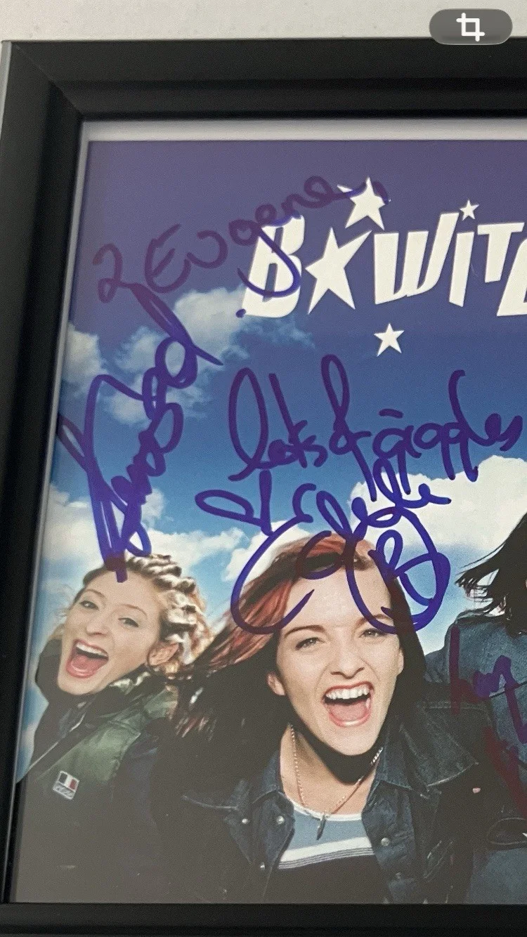 BWITCHED SIGNED/AUTOGRAPHED CD COVER FRAMED WITH COA, image 2