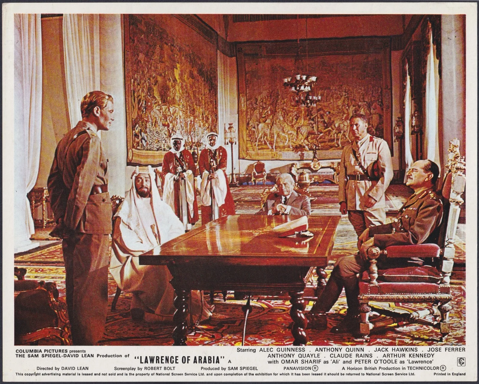 Lawrence of Arabia 6x ORIGINAL UK FOH Lobby Cards Peter O'Toole David Lean RR, изображение 5
