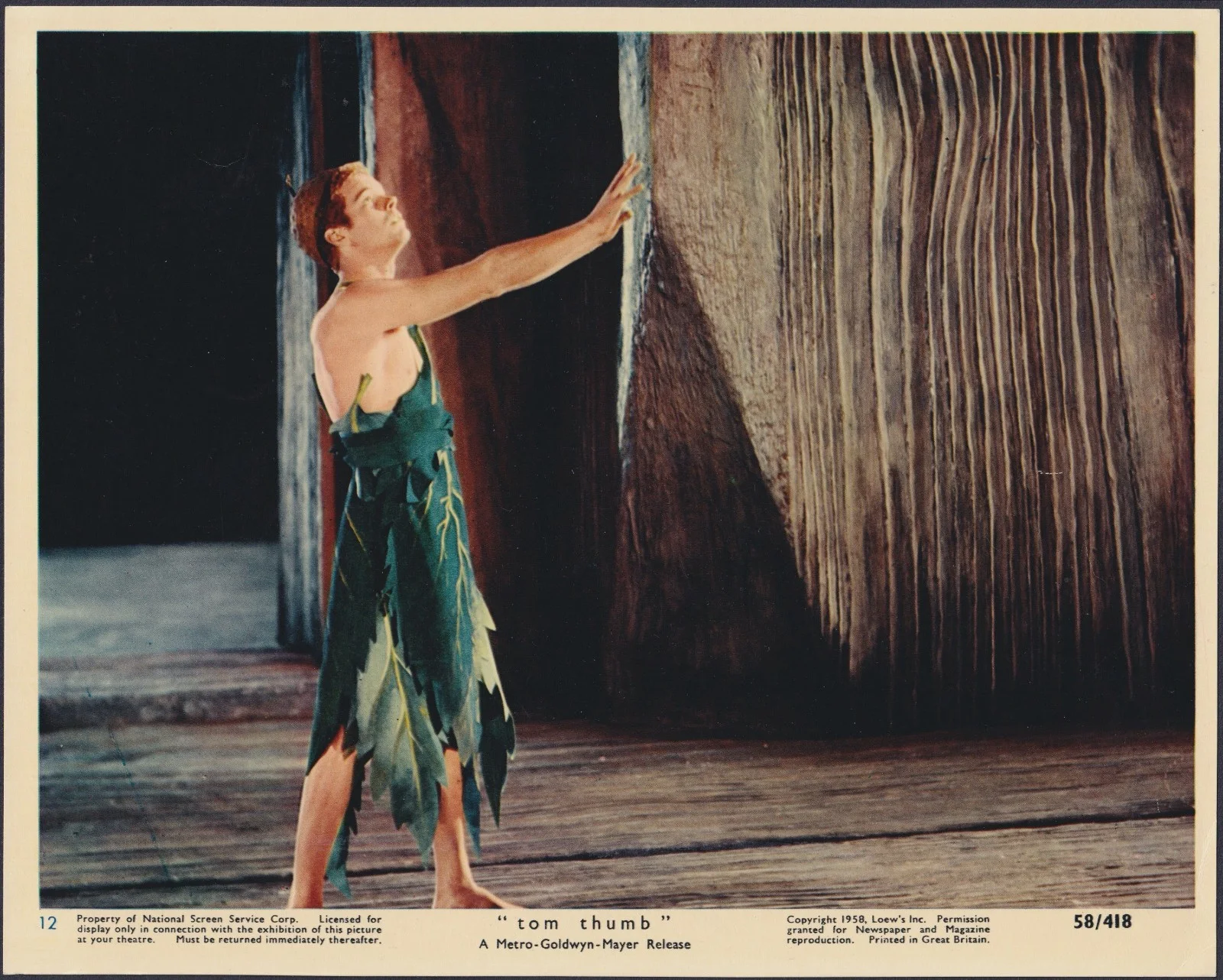 Tom Thumb 7x ORIGINAL UK FOH Lobby Cards George Pal Russ Tamblyn 1958, изображение 2