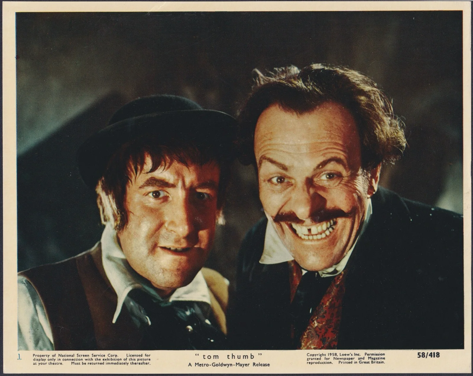 Tom Thumb 7x ORIGINAL UK FOH Lobby Cards George Pal Russ Tamblyn 1958, изображение 5