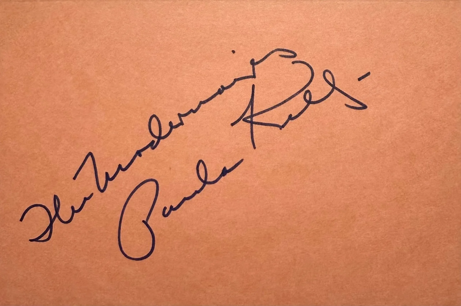 PAULA KELLY Autograph Signed 4x 6 INDEX CARD SINGER Glenn Miller THE MODERNAIRES, изображение 3