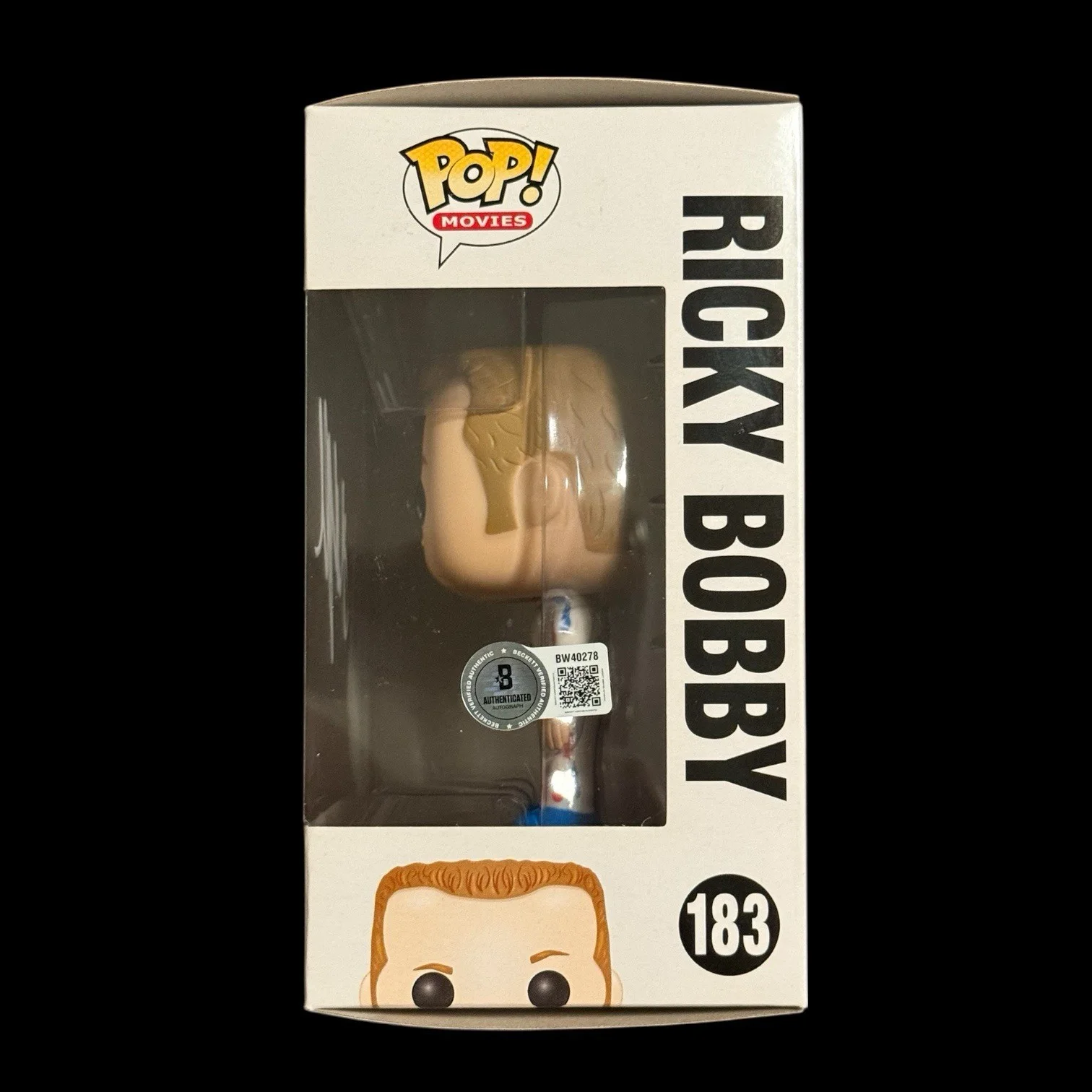 Will Ferrell Signed Ricky Bobby Funko Pop #183 BAS Beckett COA Autograph, image 2