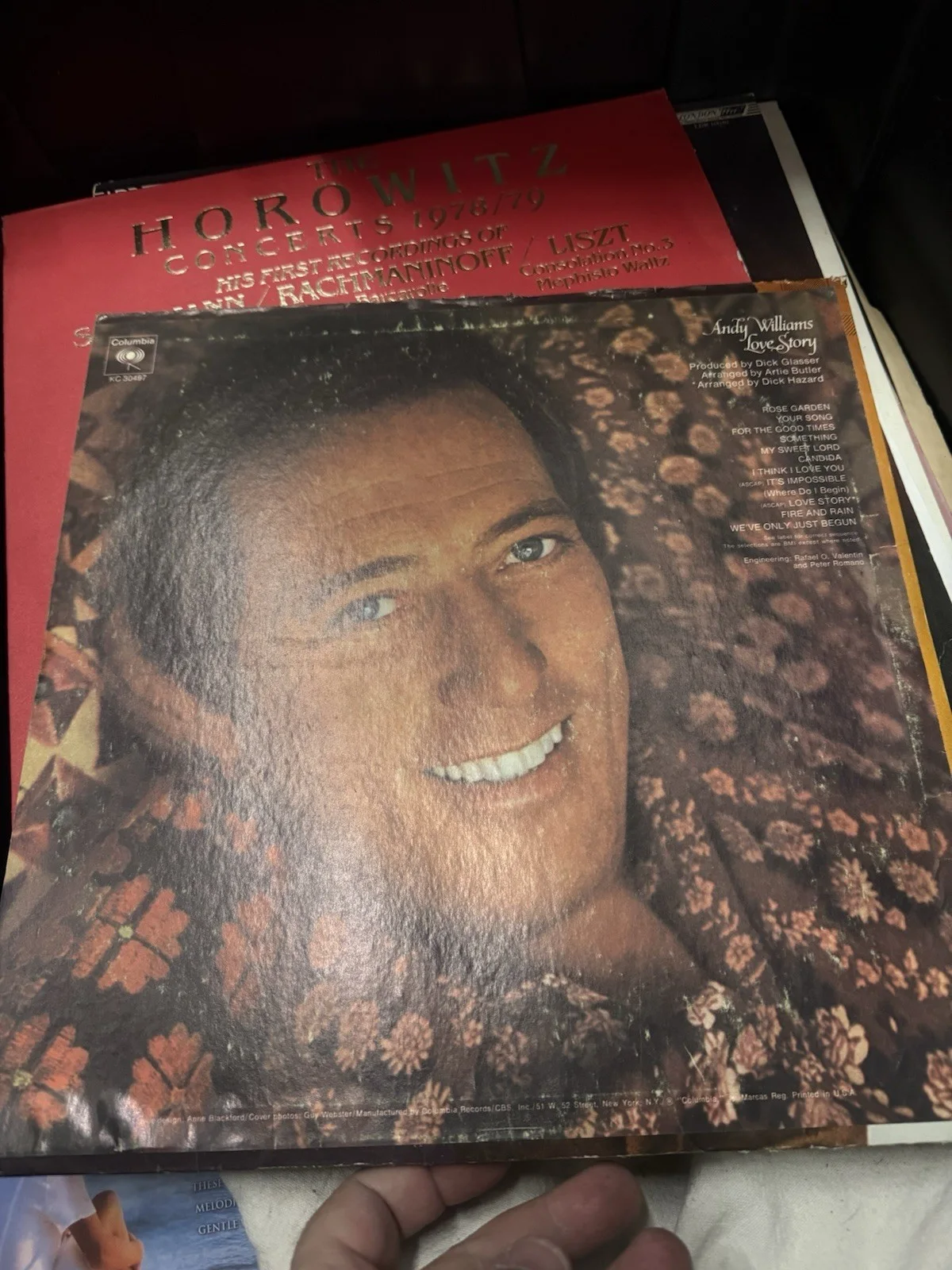 Andy Williams – Love Story Vinyl LP Record Album KC-30497, image 2