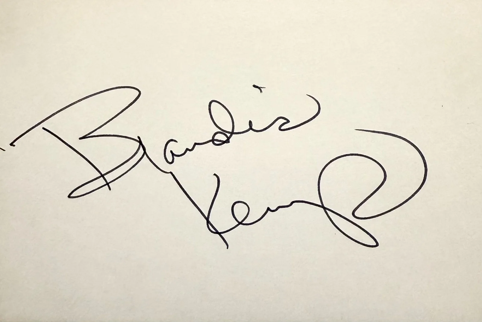 Brandis Kemp — BRANDIS KEMP Signed Autograph 4x 6 INDEX CARD SURF II Clifford AfterMASH FRIDAYS, изображение 3