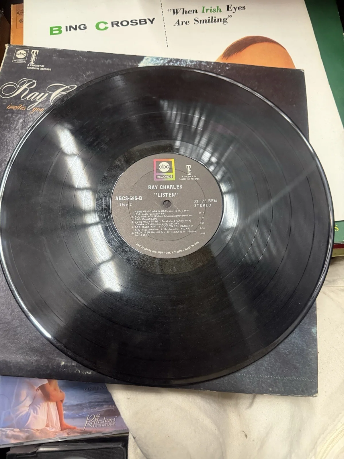 Ray Charles invites you to Listen - Vinyl Record Used Good Condition, image 3