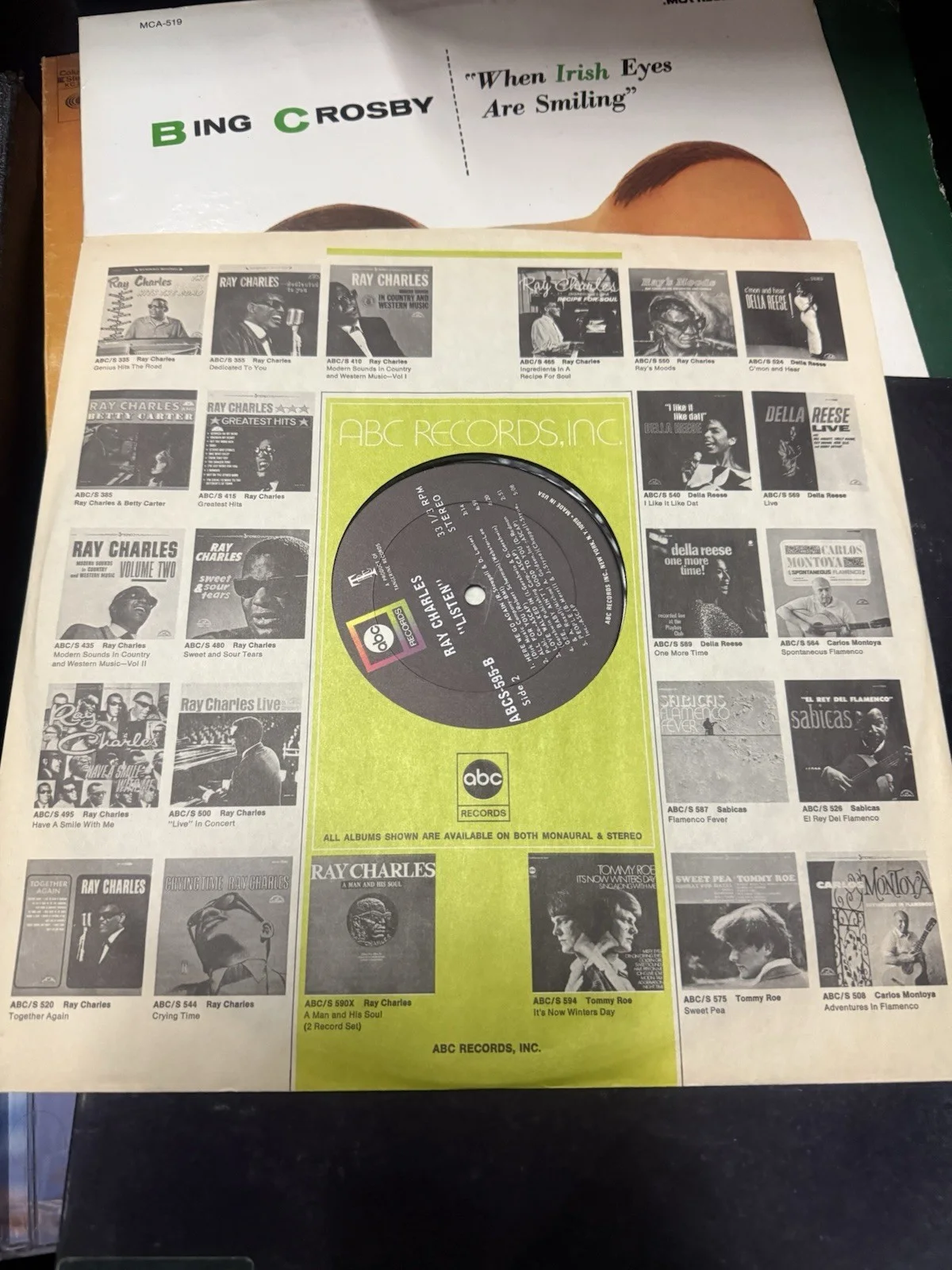 Ray Charles invites you to Listen - Vinyl Record Used Good Condition, image 4