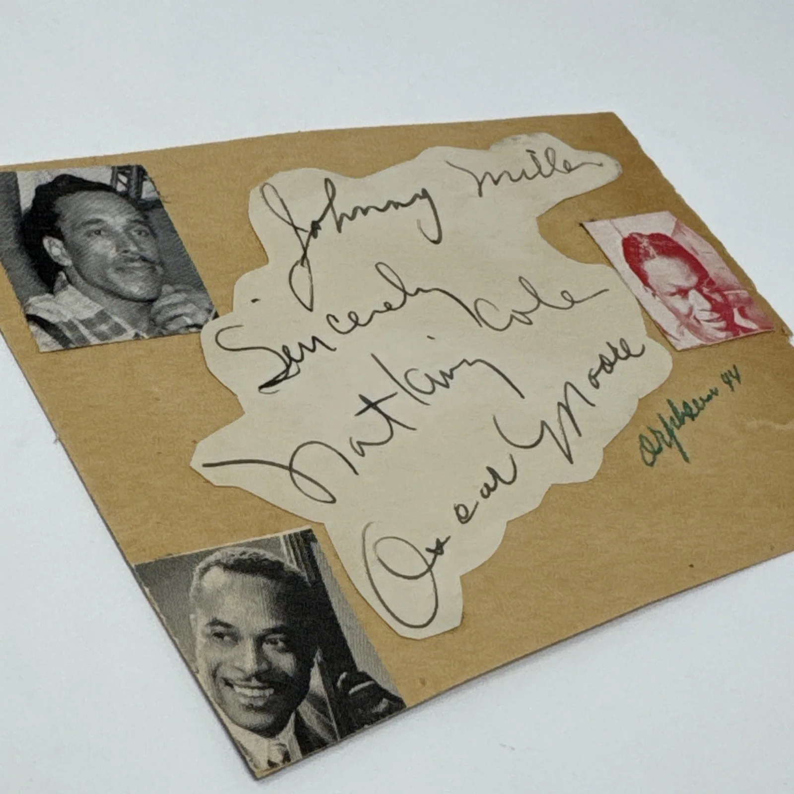 Nat King Cole Trio Signed Autographs Page Jazz Music, UACC COA, изображение 4