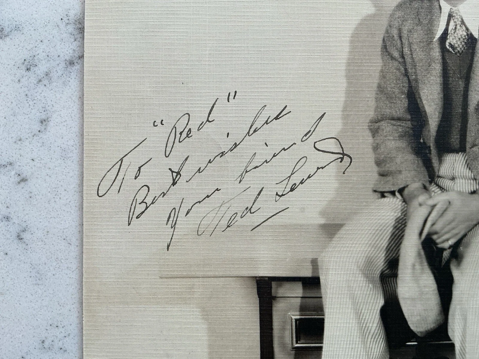 TED LEWIS AUTOGRAPHED PHOTOGRAPH EARLY VAUDEVILLE ACTOR, image 2