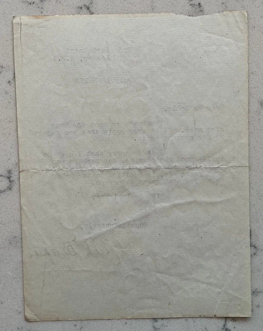 RUTH DRAPER SIGNED TLS AUTOGRAPHED LETTER NOTE THEATER ACTRESS 1946, image 3