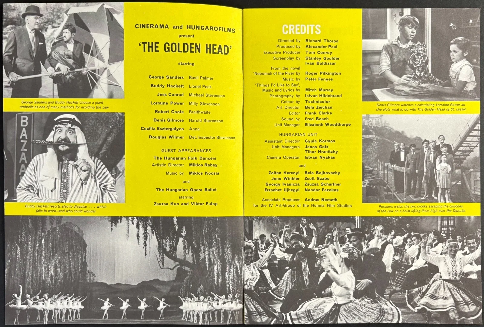 The Golden Head ORIGINAL Film Movie Brochure Jess Conrad CINERAMA 1964, изображение 2