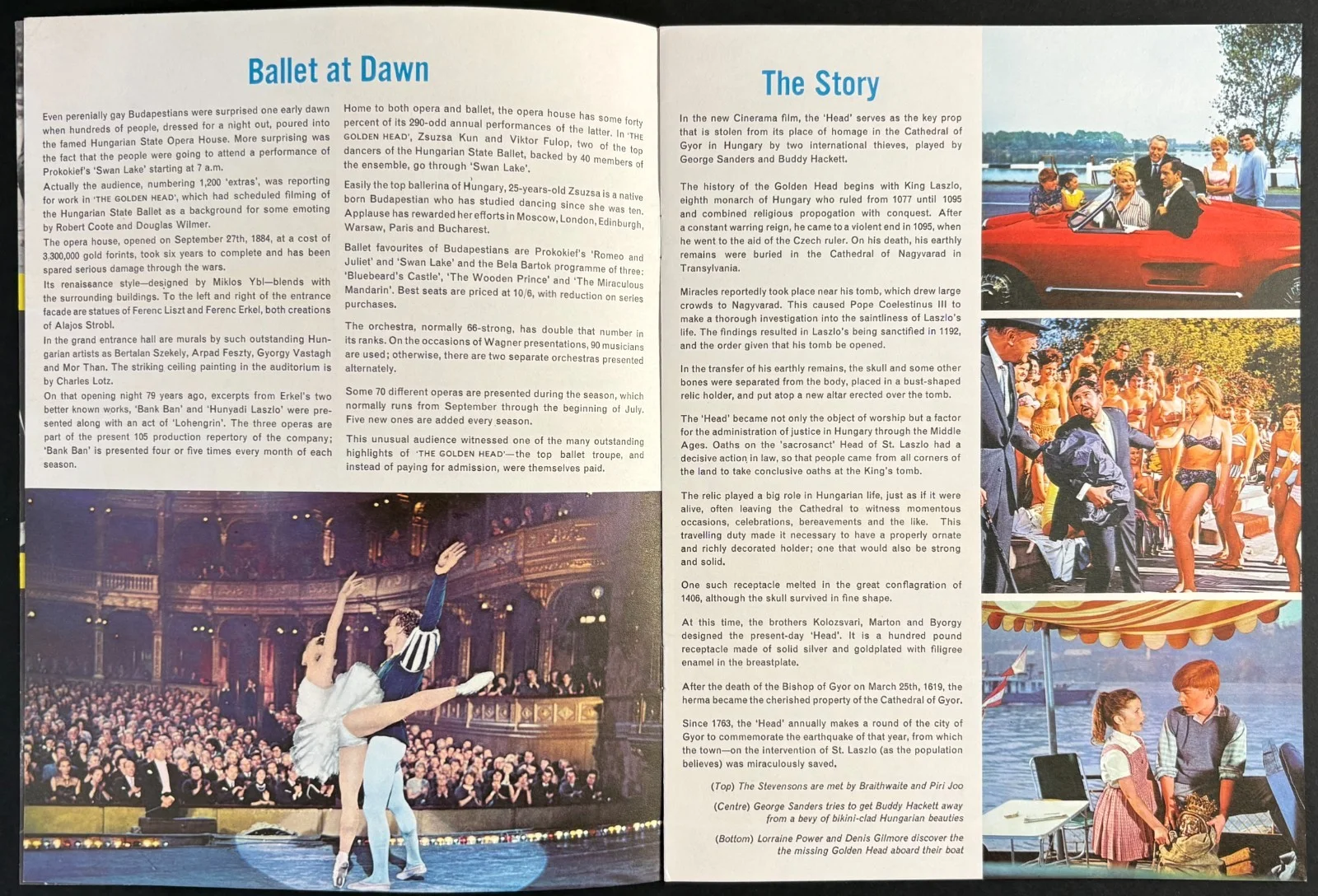 The Golden Head ORIGINAL Film Movie Brochure Jess Conrad CINERAMA 1964, изображение 3