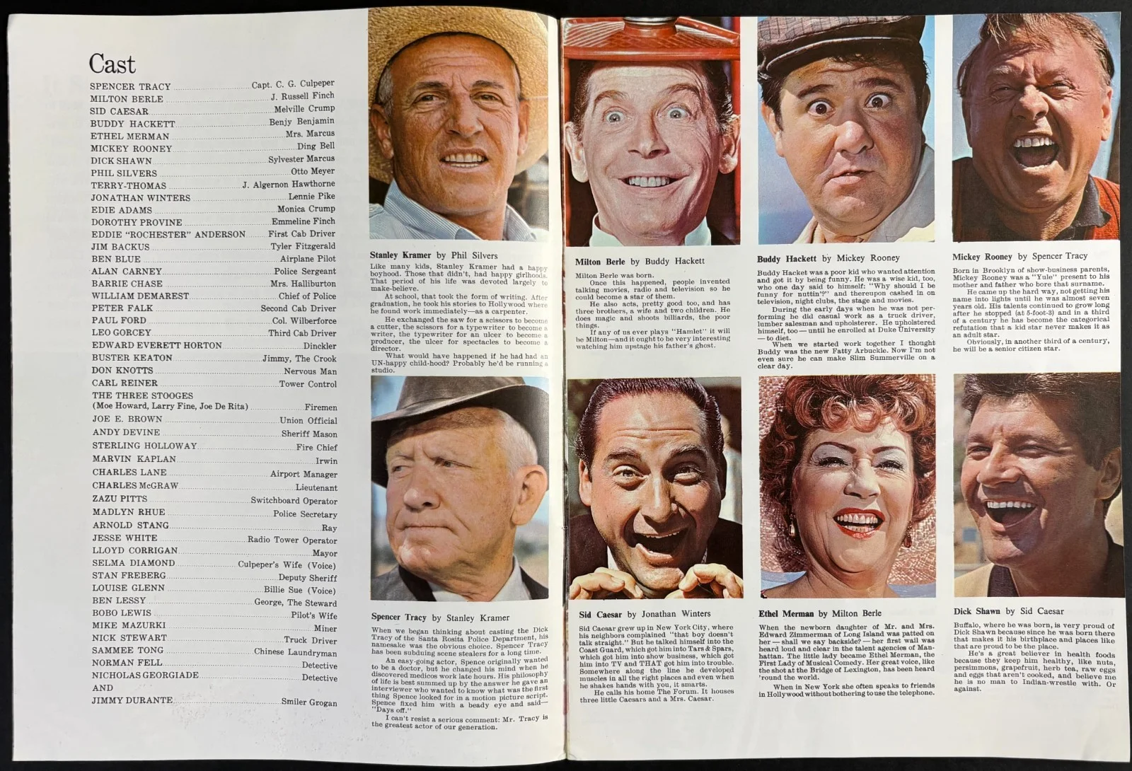 It's a Mad, Mad, Mad, Mad World ORIGINAL Film Brochure CINERAMA 1963, изображение 2