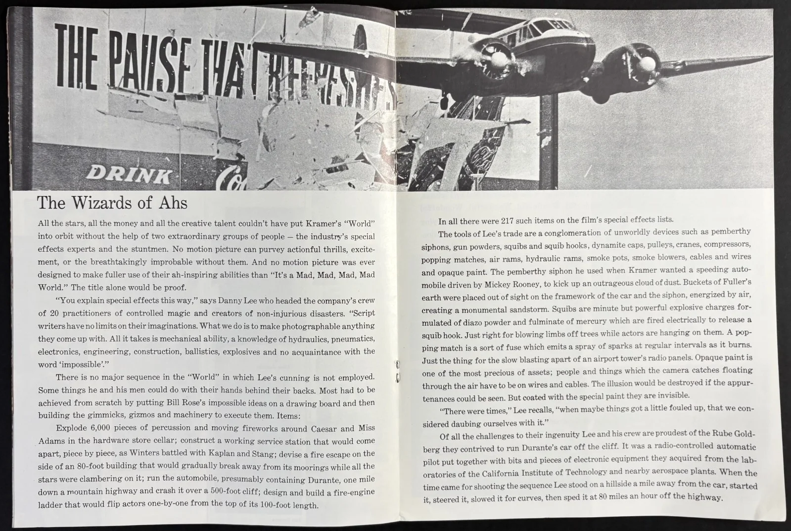 It's a Mad, Mad, Mad, Mad World ORIGINAL Film Brochure CINERAMA 1963, изображение 3