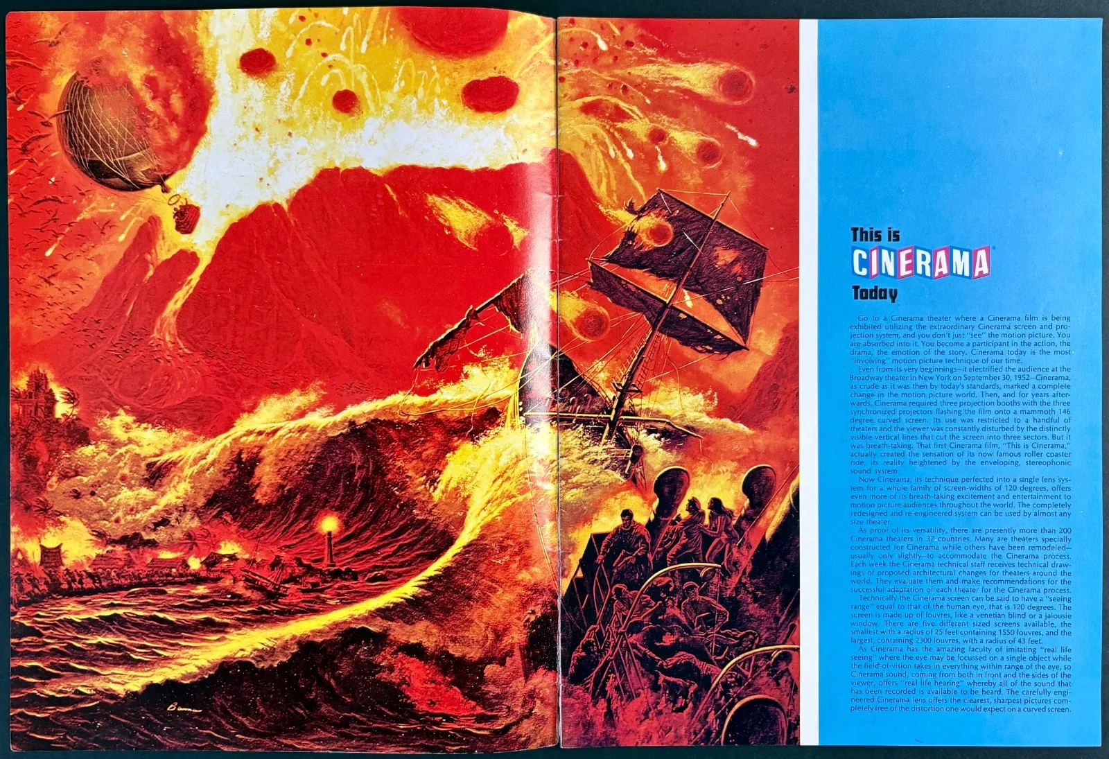 Krakatoa, East of Java ORIGINAL Film Brochure CINERAMA Maximilian Schell 1968, изображение 2