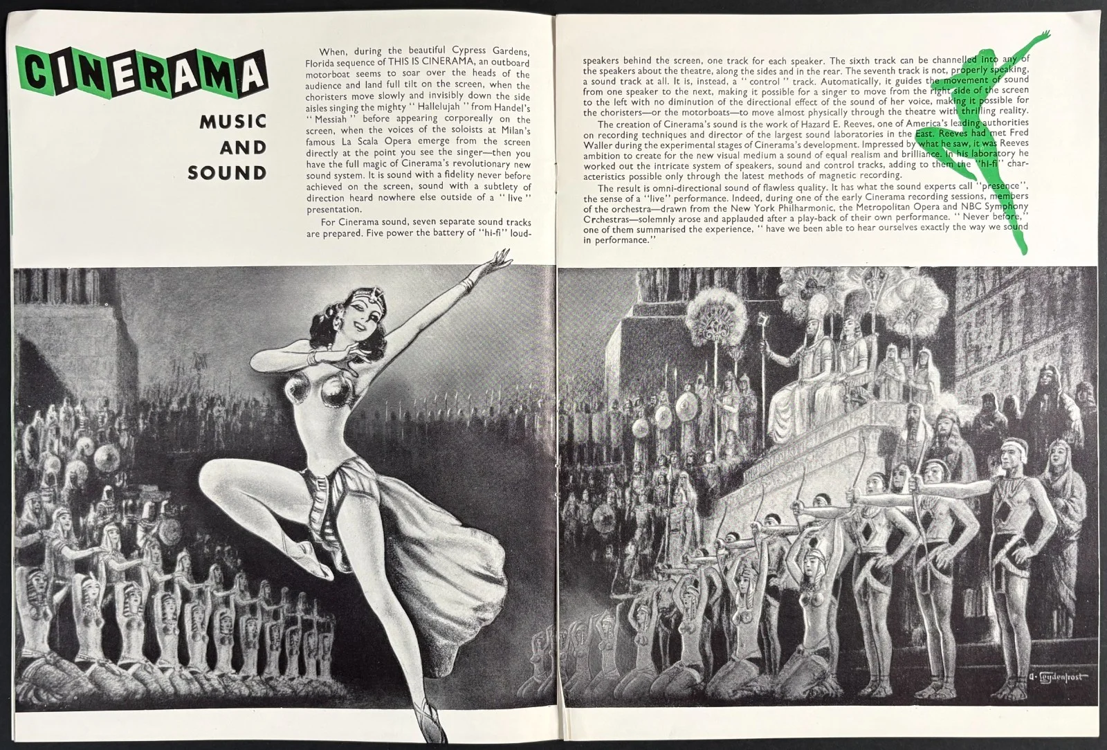 Best of Cinerama ORIGINAL Film Brochure CINERAMA Lowell Thomas 1963, изображение 2