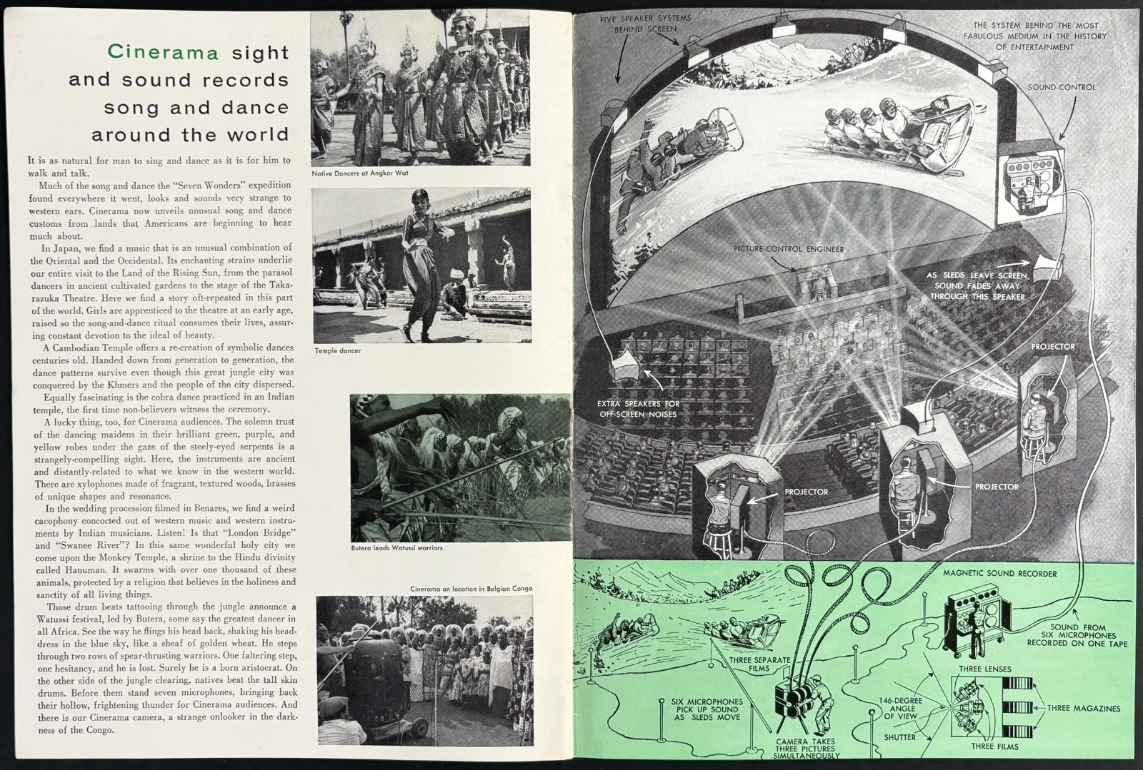 Best of Cinerama ORIGINAL Film Brochure CINERAMA Lowell Thomas 1963, изображение 3