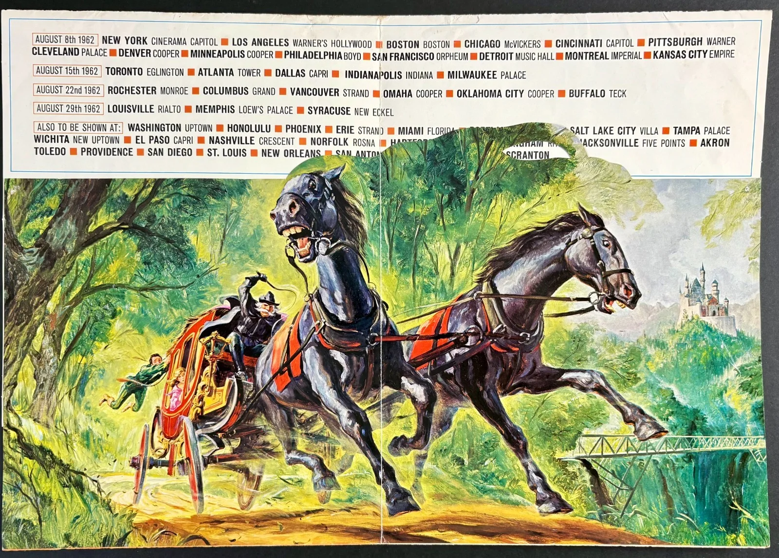 Wonderful World Brothers Grimm ORIGINAL Film Poster Fold Out Brochure CINERAMA, изображение 2