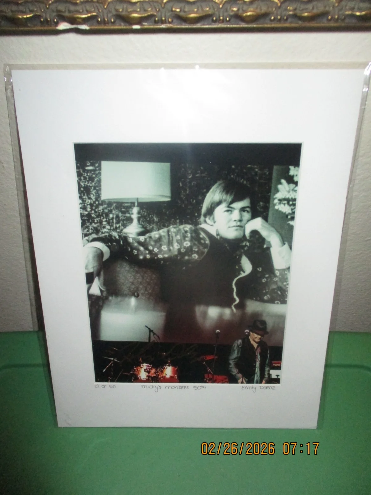Mickey Dolenz — Mickey Dolenz "MONKEYS" Limited Edition RARE Autograph Photo w/COA # 12 of 50
