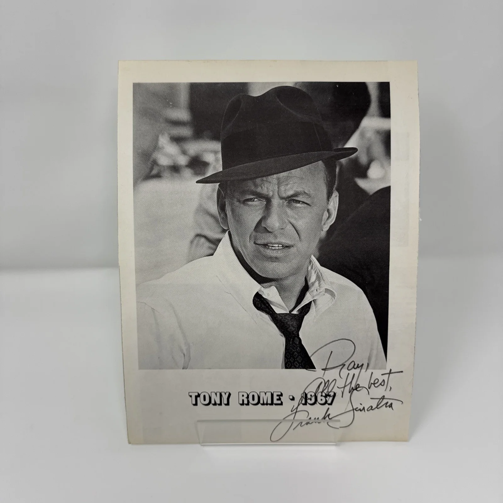 frank sinatra, deam martin, sammy davis Jr — Frank Sinatra, Dean Martin and Sammy Davis Jr. Autographs on photos. No COA., изображение 2