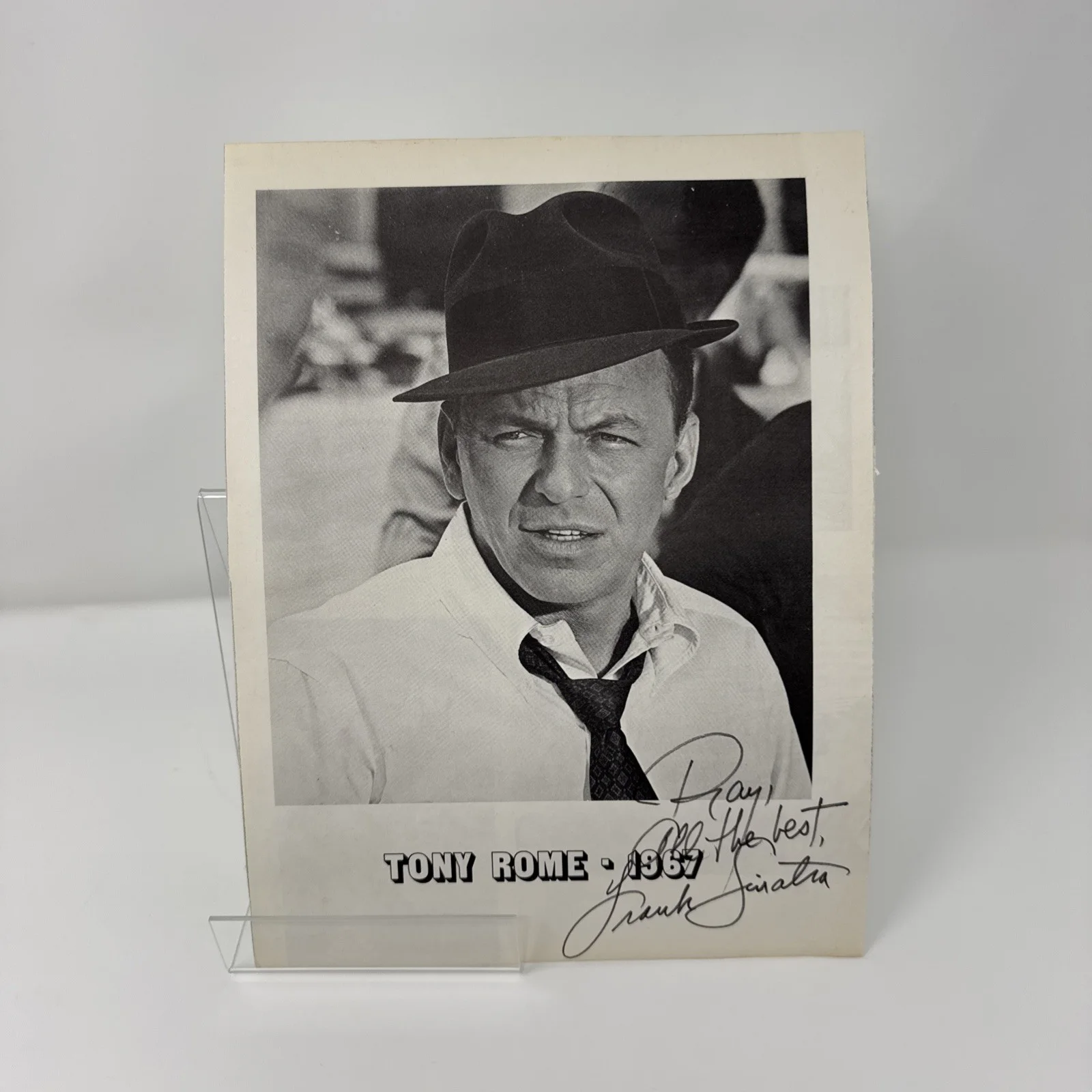 frank sinatra, deam martin, sammy davis Jr — Frank Sinatra, Dean Martin and Sammy Davis Jr. Autographs on photos. No COA., изображение 3