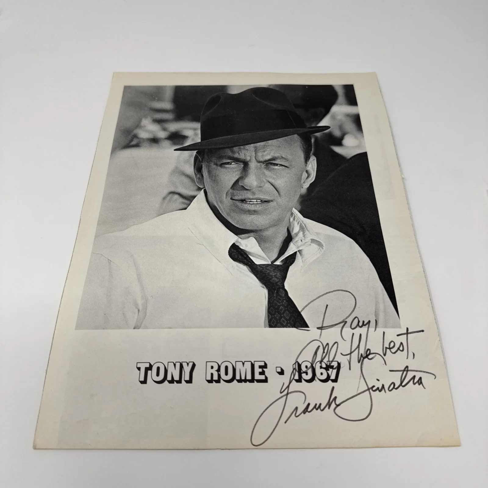 frank sinatra, deam martin, sammy davis Jr — Frank Sinatra, Dean Martin and Sammy Davis Jr. Autographs on photos. No COA., изображение 5