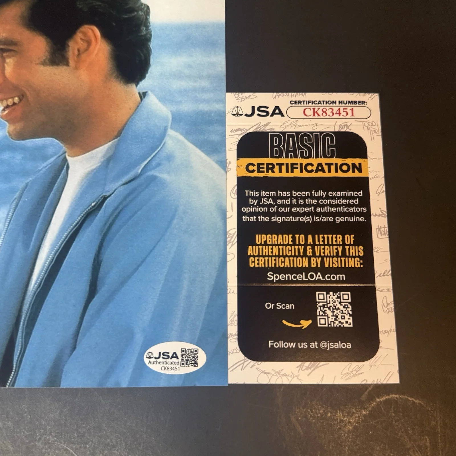 John Travolta — John Travolta Signed 8x10 Autographed Photo Grease Saturday Night Fever JSA COA, image 3