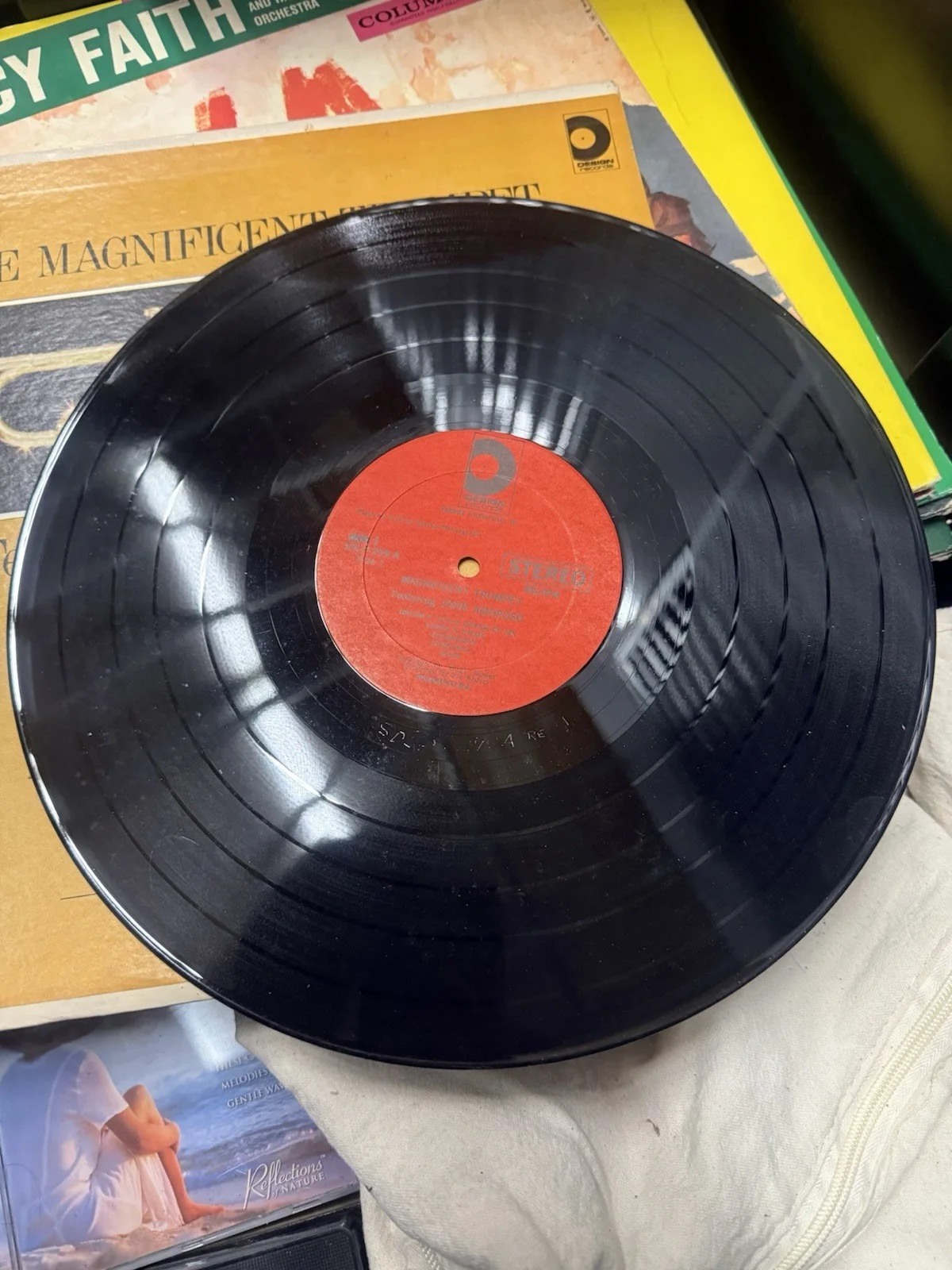 John Amoroso - The Magnificent Trumpet - Used Vinyl Record - P7350A, изображение 3