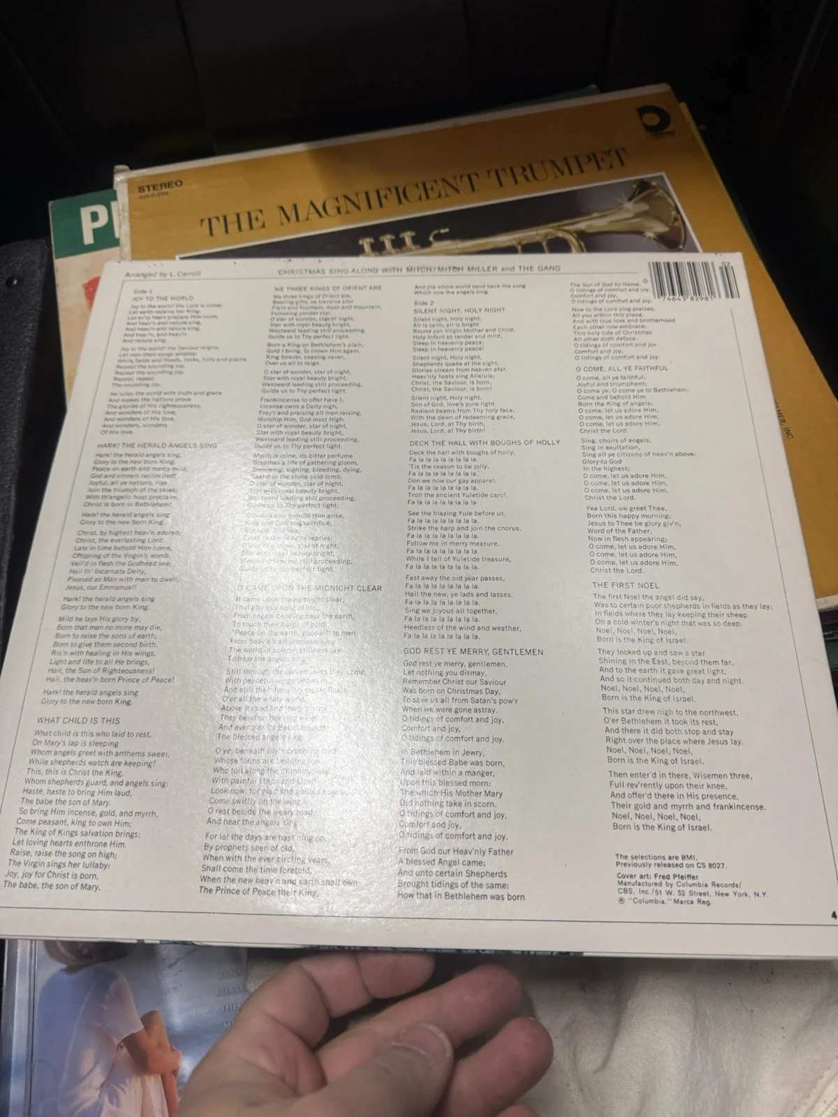 Mitch Miller & The Gang - Christmas Sing Along With Mitch Vinyl LP Record Album, изображение 2