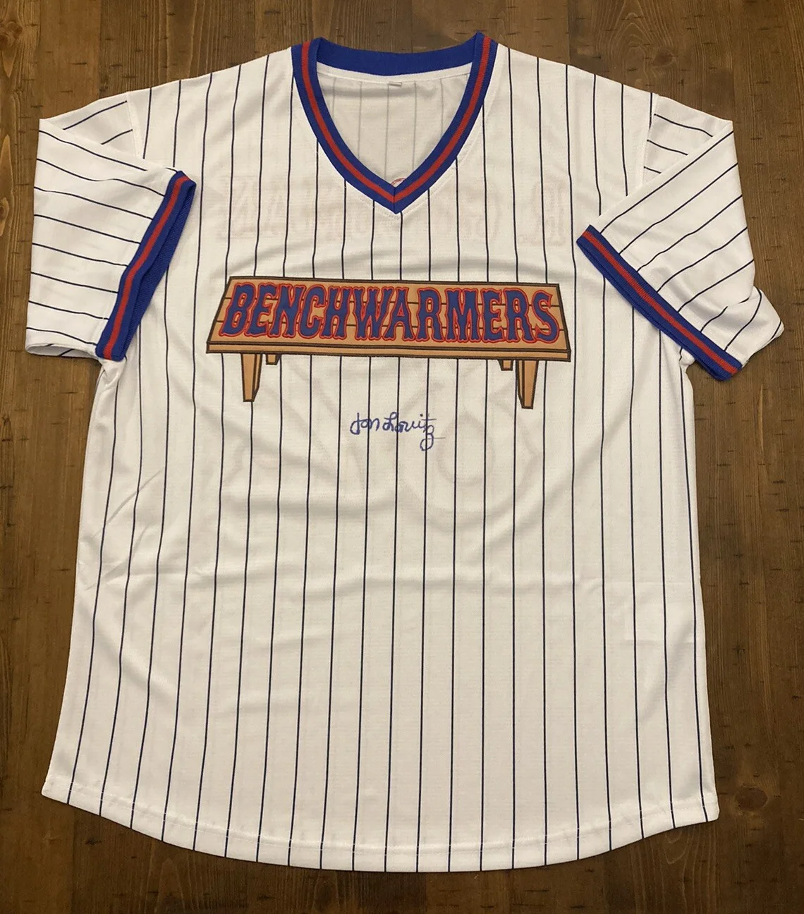 Benchwarmers Movie Signed Autographed Baseball Jersey Jon Lovitz, изображение 2