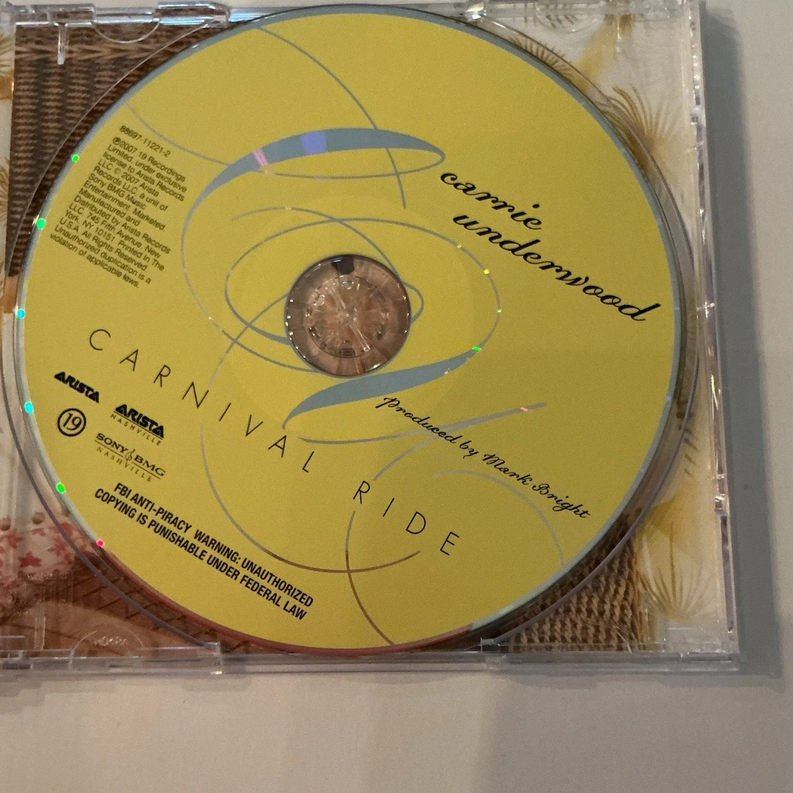 Carrie Underwood SIGNED "Carnival Ride" CD - Mint/New - Disney Provenance, image 5