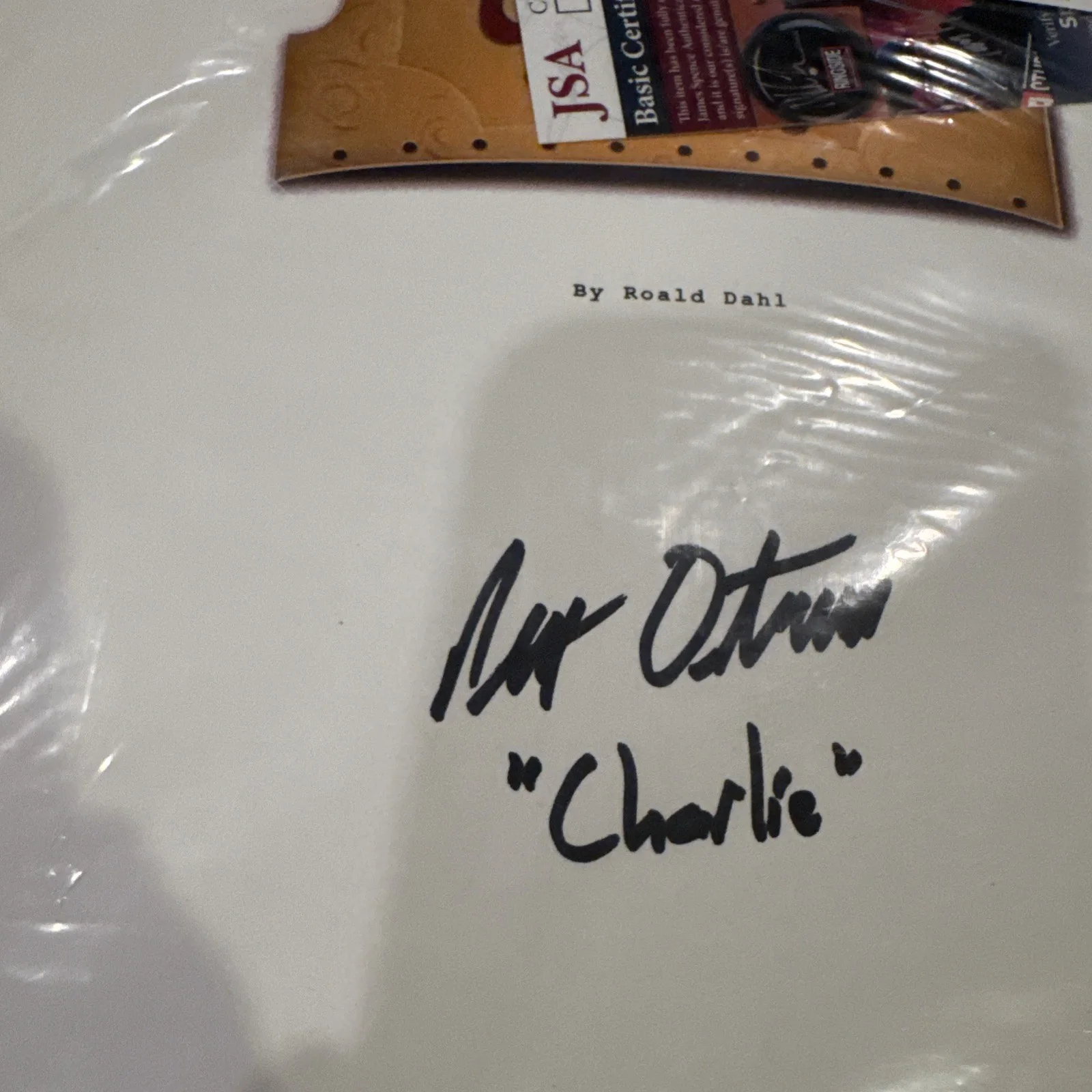 Charlie Bucket Peter Ostrum — Peter Ostrum Signed "Charlie and the Chocolate Factory" Script Signed Charlie, image 2