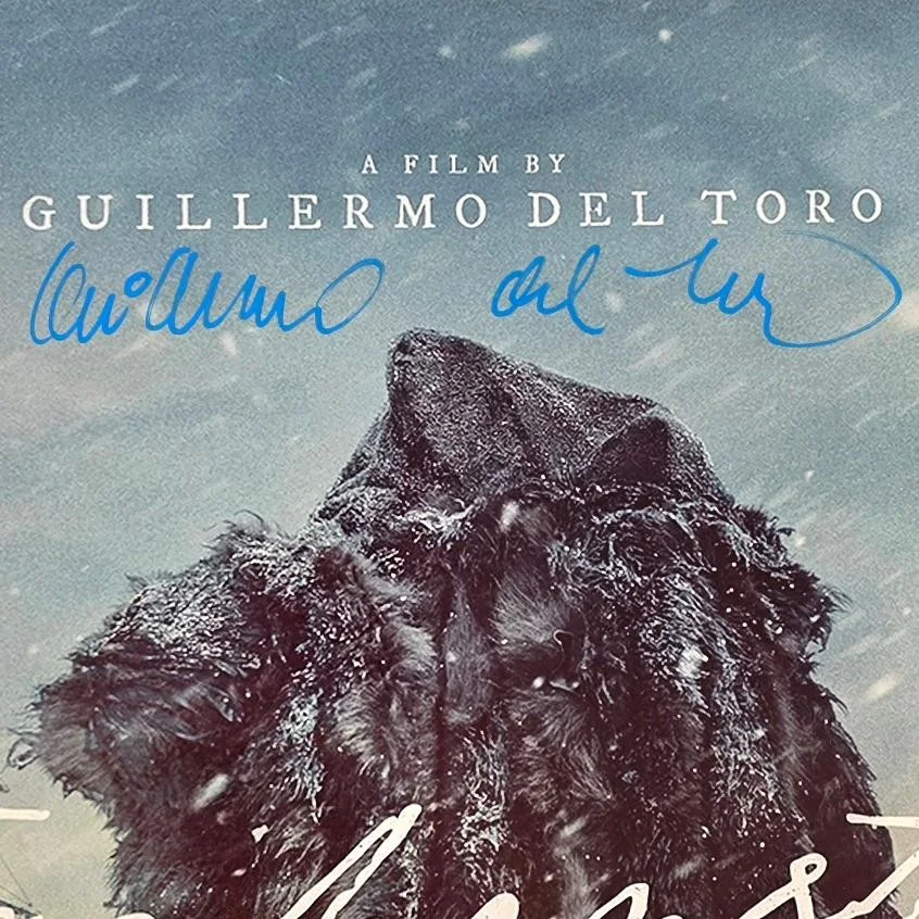 Guillermo Del Toro — Guillermo Del Toro signed Frankenstein 27x40 Photo Poster autograph (A) ~ JSA, изображение 2