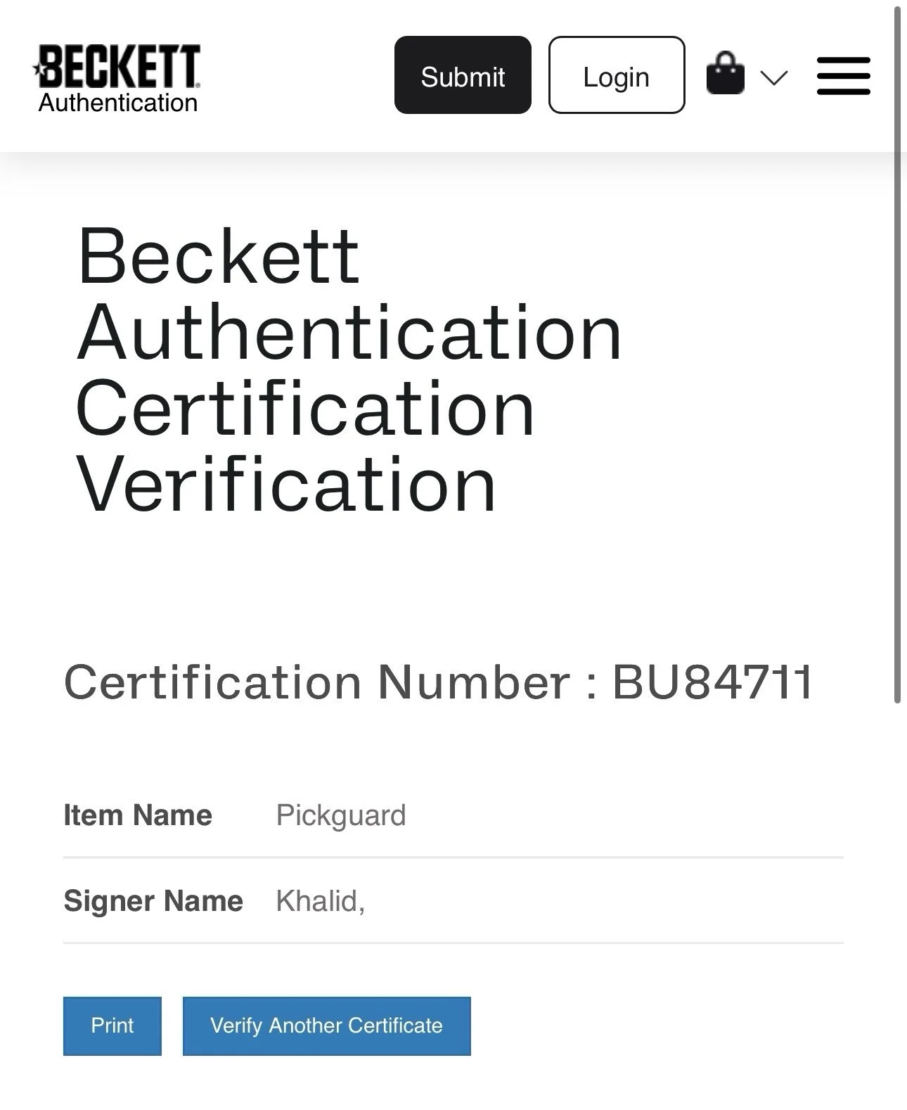 Khalid Autograph Signed Stratocaster Pickguard with Beckett COA, image 5