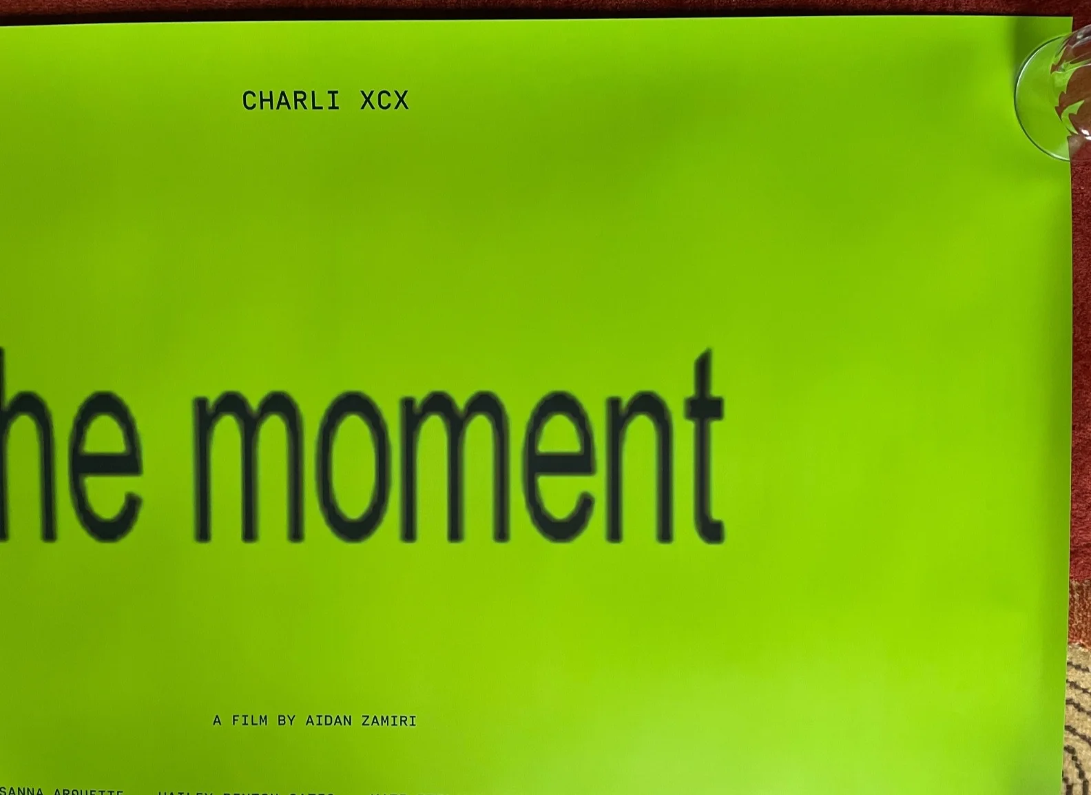 THE MOMENT (2026) Original UK Quad A24 Movie Poster Charli XCX NEW UNISSUED, изображение 3