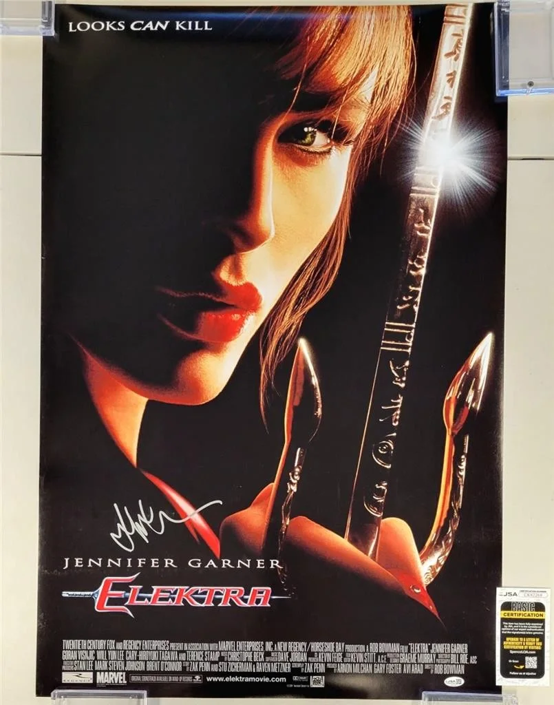 Jennifer Garner — Jennifer Garner signed Elektra 24x36 Movie Poster Photo autograph ~ JSA