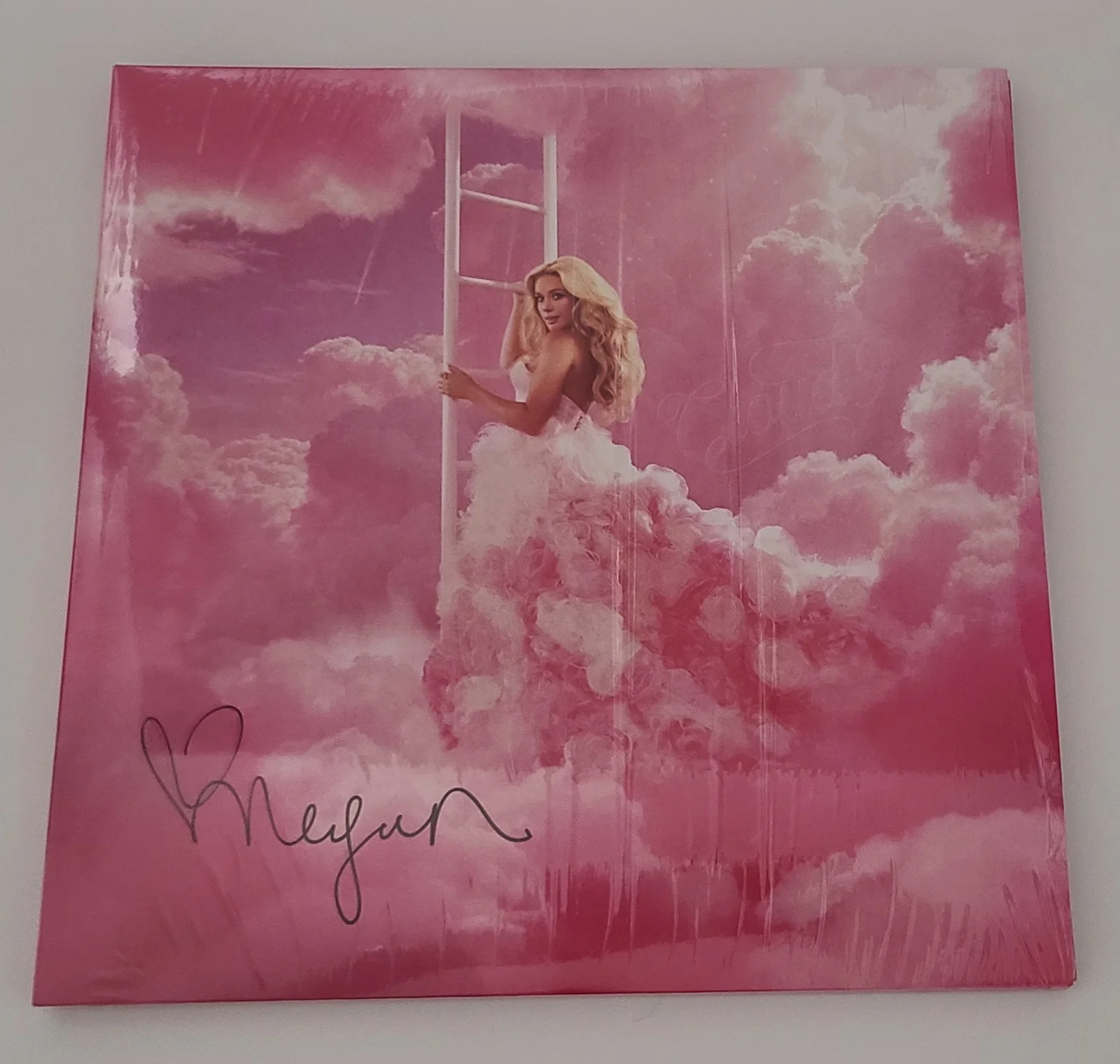 MEGAN MORONEY " CLOUD 9 " PINK LP VINYL ALBUM Hand Signed Autographed cloud nine, image 2