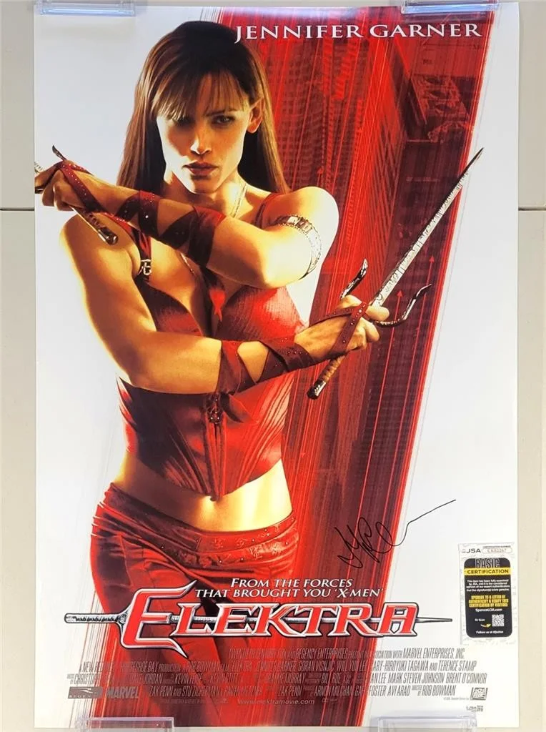 Jennifer Garner — Jennifer Garner signed Elektra 24x36 Movie Poster Photo autograph ~ JSA