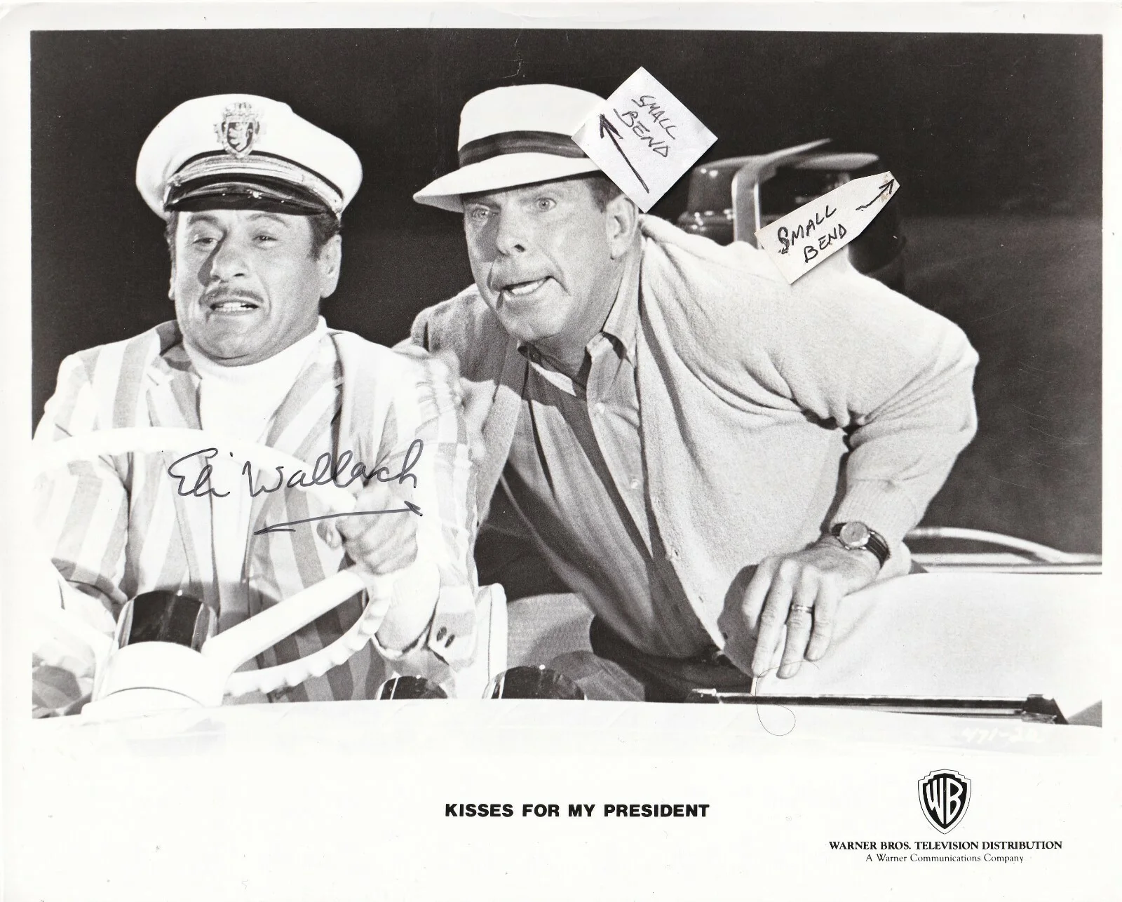 Eli Wallach — ELI WALLACH - Classic "Kisses For My President" - Signed 8X10 B&W Photo W/COA, изображение 4