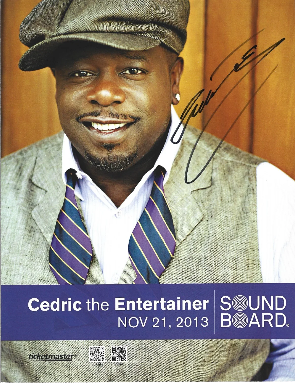 Cedric the Entertainer — Cedric the Entertainer SIGNED 8.5x11 Comedy Show Promo Photo COA Autographed
